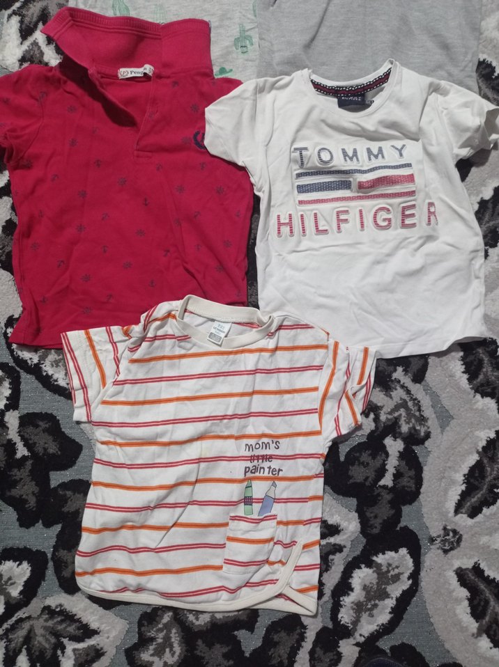 Erkek Çocuk Gri Bağlamalı Tişört - Görsel 3