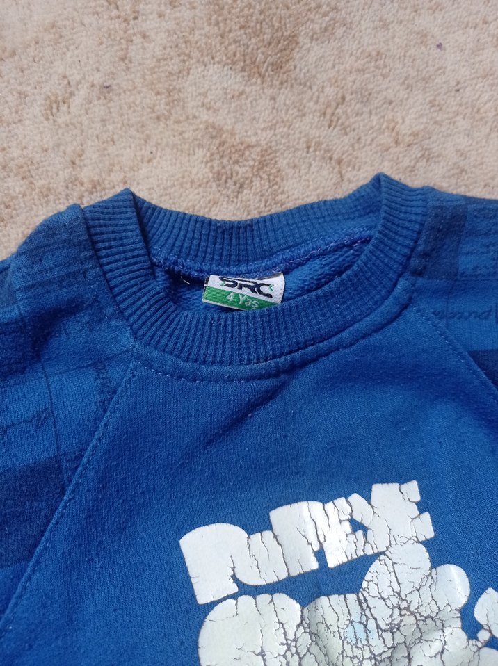 Uzun Kollu Gri Desenli Erkek Bebek Takımı - Görsel 5