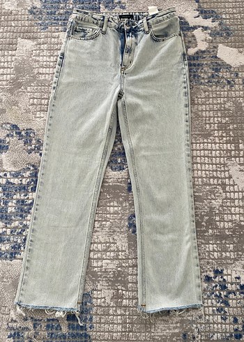 Trendyol & Milla Acik Mavi Yikamali Rahat Denim Jean