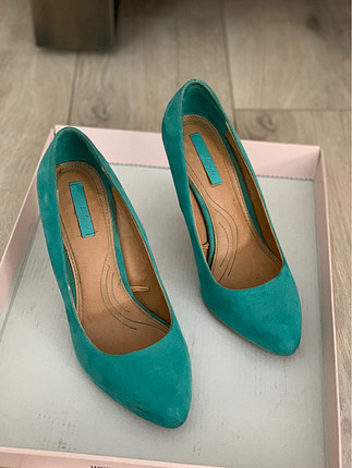 38 Beden yeşil Renk Zara şık mevsimlik stiletto