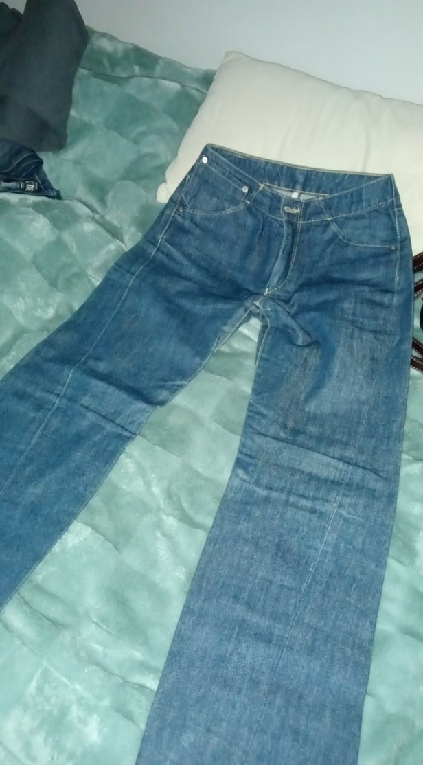 Düğmeli Siyah Kadın Denim Pantolon — görsel 4/5