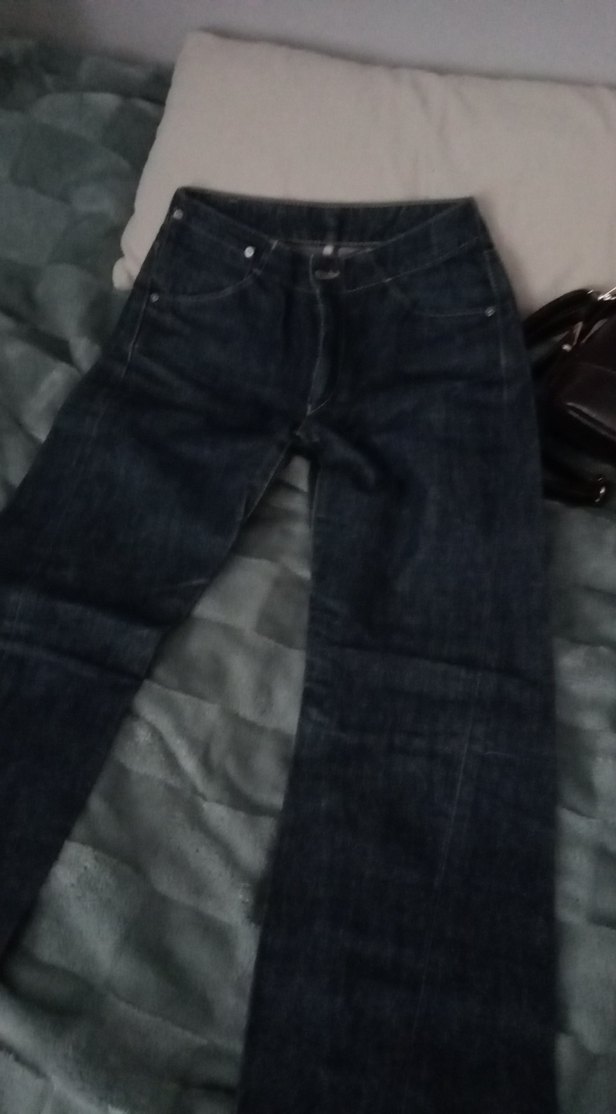 Düğmeli Siyah Kadın Denim Pantolon — görsel 3/5