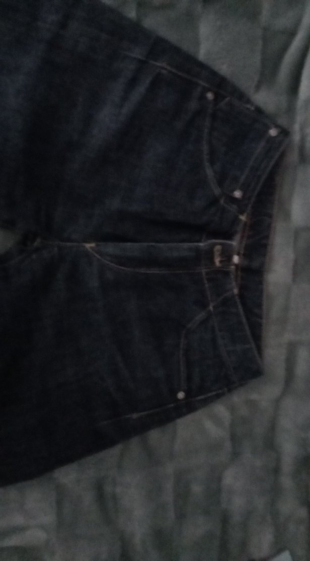 Düğmeli Siyah Kadın Denim Pantolon — görsel 2/5