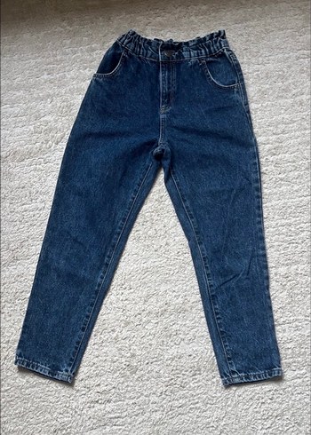 LC Waikiki Yuksek Bel Rahat Kesim Mavi Denim Jean