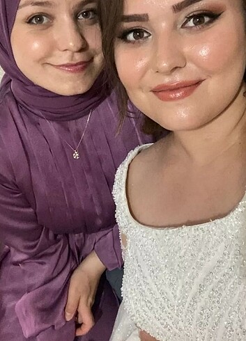 l Beden mor Renk Tesettür abiye
