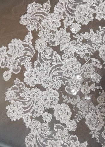  Beden beyaz Renk Dantel Detaylı Bohem Vintage Gelin Aksesuarı