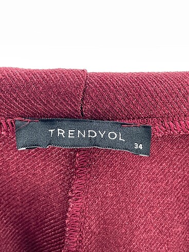 34 Beden bordo Renk Trendyol & Milla Kumaş Pantolon %70 İndirimli.