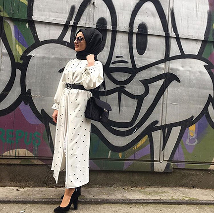 Beyaz Abaya 