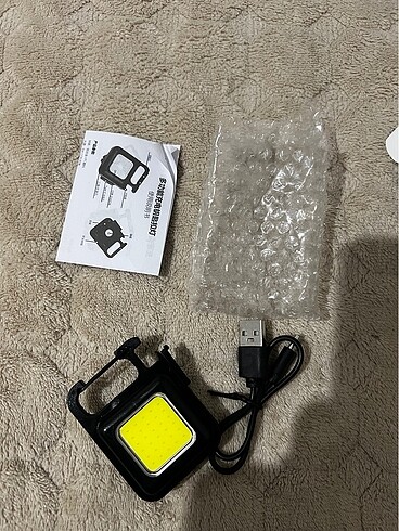 Beden siyah Renk Mini led fener şarjlı