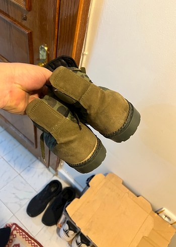 Erkek Kamuflaj Desenli Koyu Haki Bot - Görsel 5