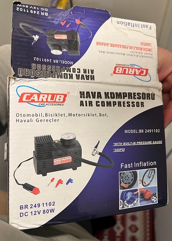 Araba hava pompası sıfır ürün - Görsel 3