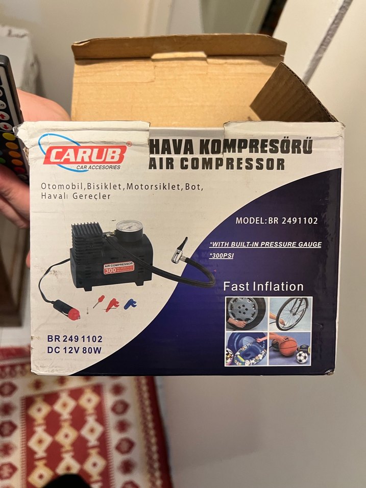 Araba hava pompası sıfır ürün - Görsel 2