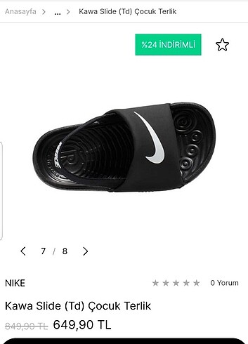 Nike sandalet orjinal 