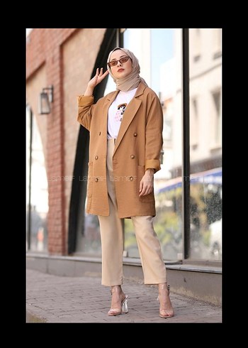 Camel Yazlık Kumaş Ceket