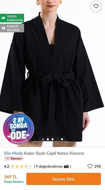 Siyah Kimono