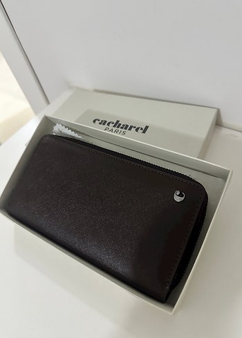Cacharel Kahverengi Deri El Cüzdanı Orijinal - Görsel 3