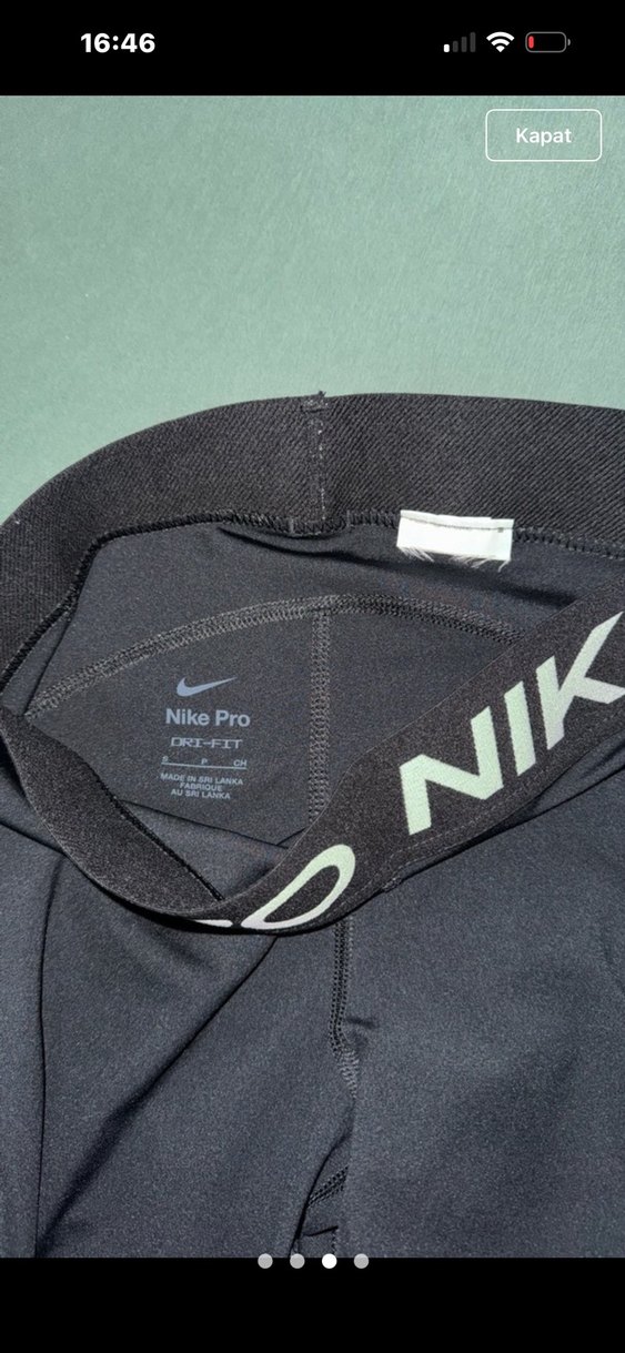 Nike Pro Siyah Spor Tayt — görsel 3/4