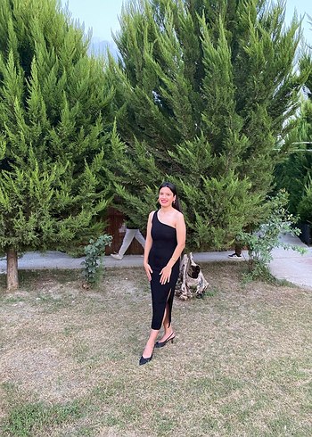 36 Beden Siyah şık elbise