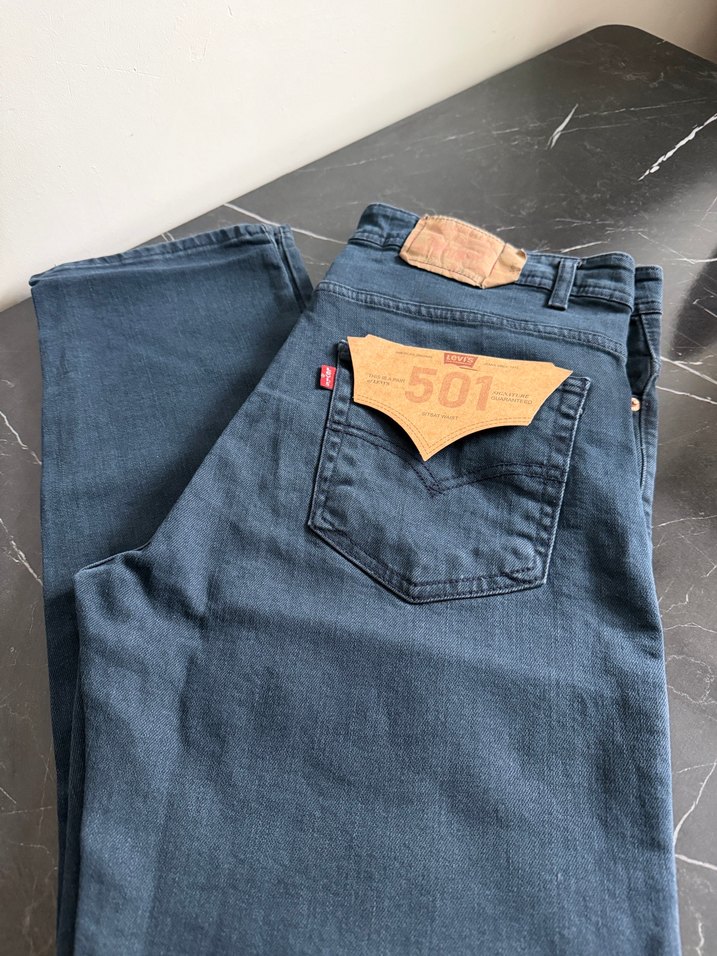 Erkek Mavi Denim 501 Loose Fit Jean — görsel 2/5