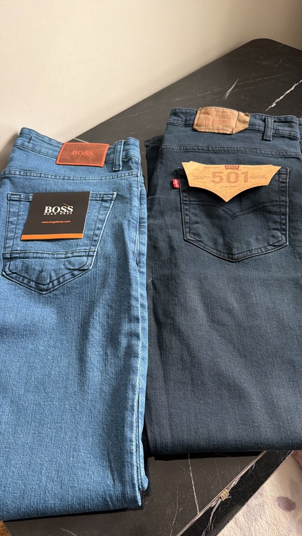 Erkek Mavi Denim 501 Loose Fit Jean — görsel 5/5