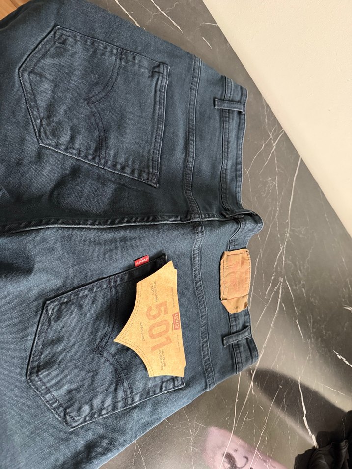 Erkek Mavi Denim 501 Loose Fit Jean — görsel 3/5
