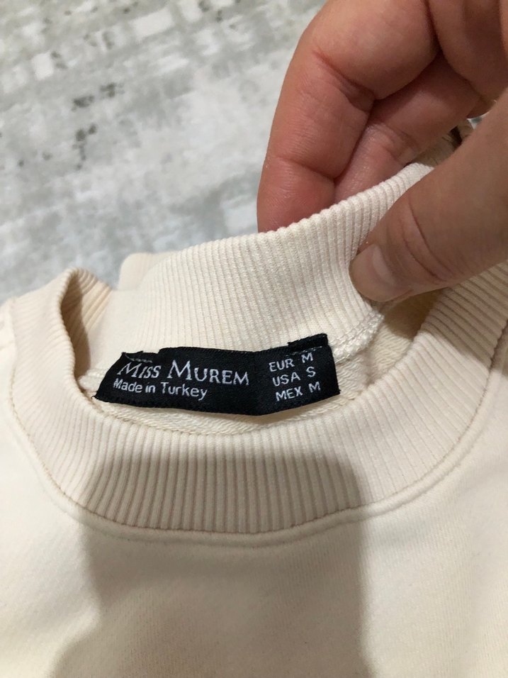 Gri Kadın Bisiklet Yaka Sweatshirt 2tane sweat - Görsel 3