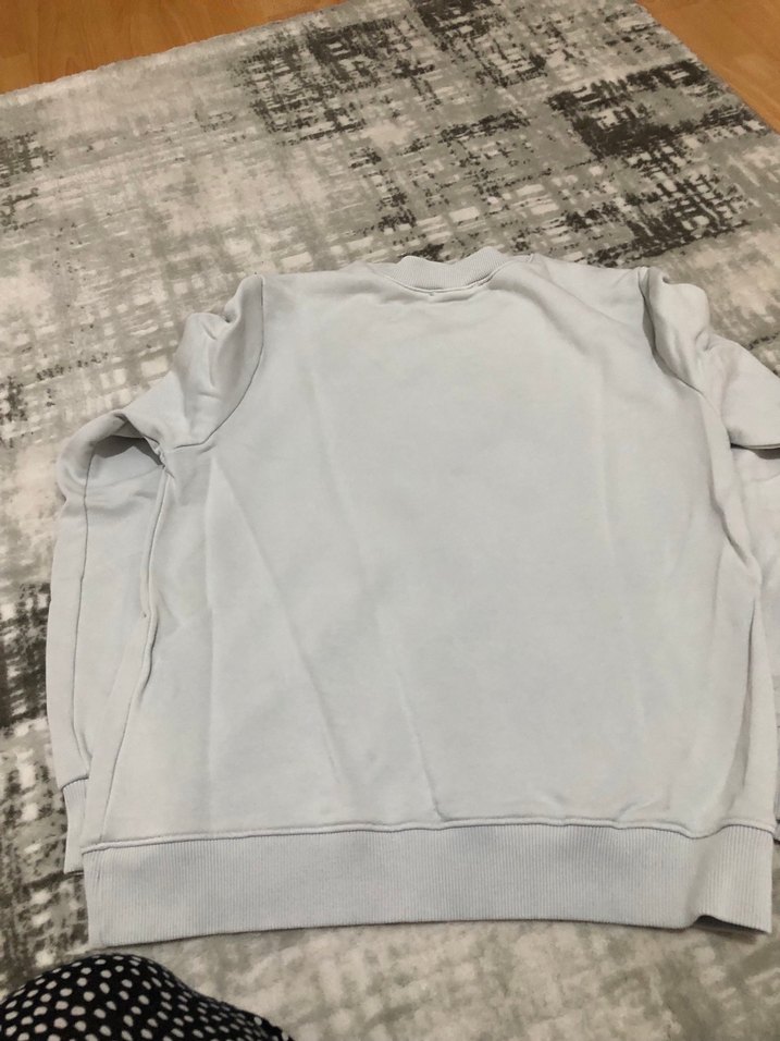 Gri Kadın Bisiklet Yaka Sweatshirt 2tane sweat - Görsel 5