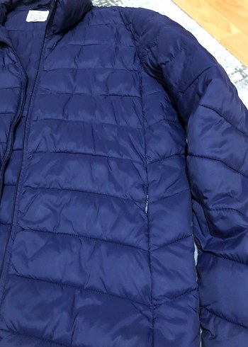 Kadın Lacivert Midi Kışlık Mont - Görsel 2