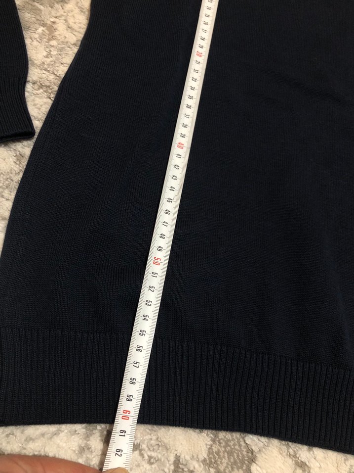 Lacivert Erkek triko Kollu Kazak - Görsel 3