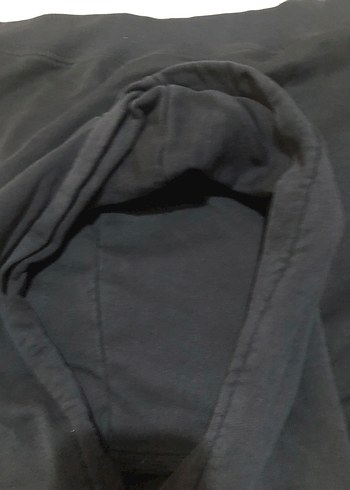 ErkekMavi Kapüşonlu Sweatshirt - Görsel 8