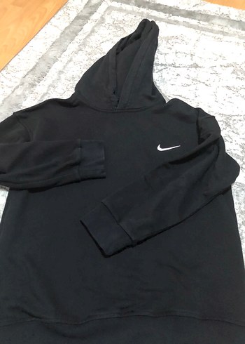 ErkekMavi Kapüşonlu Sweatshirt - Görsel 5