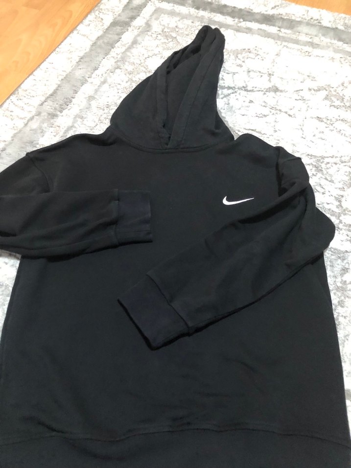 ErkekMavi Kapüşonlu Sweatshirt - Görsel 5