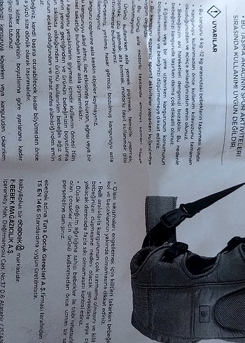 Ergonomik Bebek Kanguru Taşıyıcı - Baby Flory Plus - Görsel 6