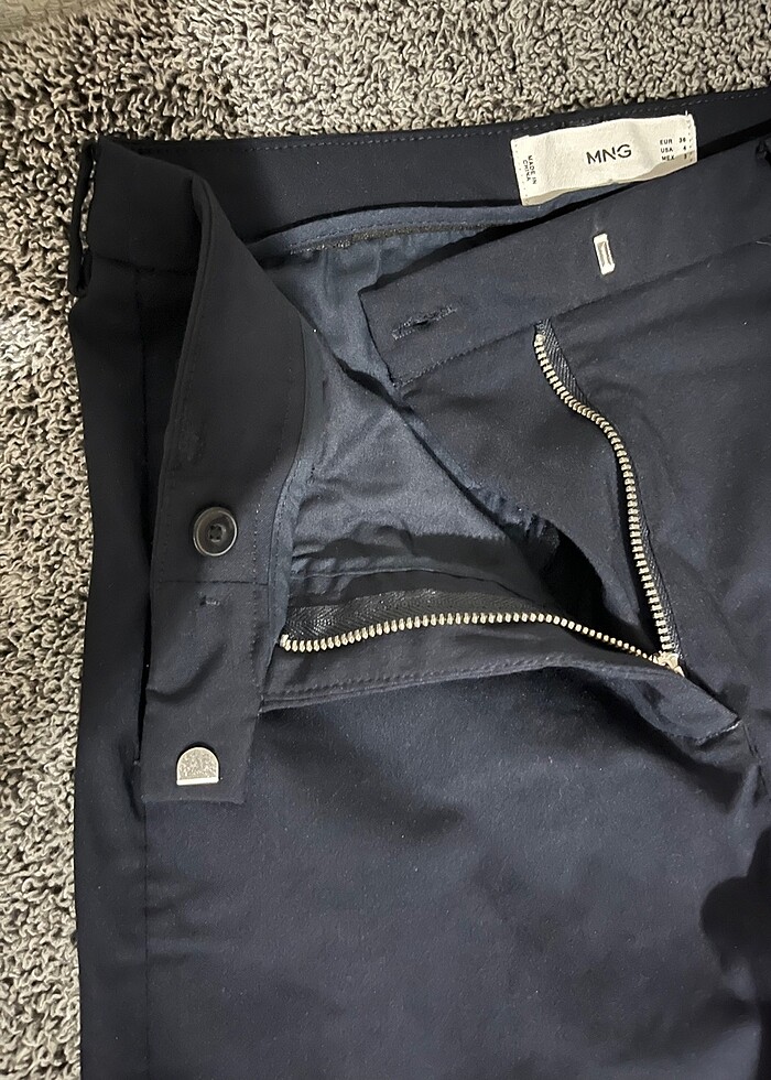 Mango Lacivert Pantolon - Görsel 3