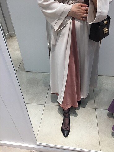 Diğer Krem rengi abaya