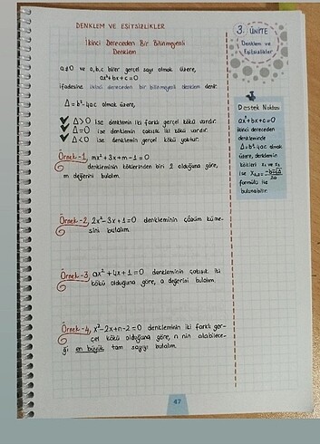 Ayt matematik ens destek defterim