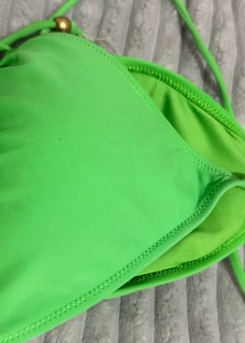 Yeşil İpli Kadın Bikini Üstü - Görsel 7