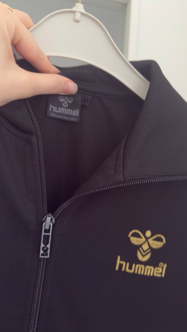 Siyah Kadın Hummel Fermuarlı Spor Ceket - Görsel 4