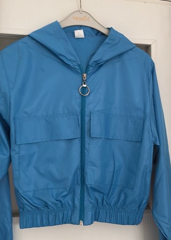 Yağmurluk Mont Mavi - Görsel 6