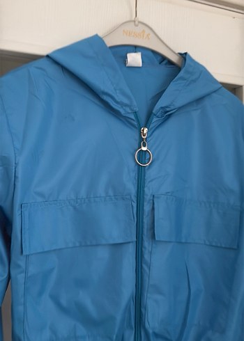 Yağmurluk Mont Mavi - Görsel 7