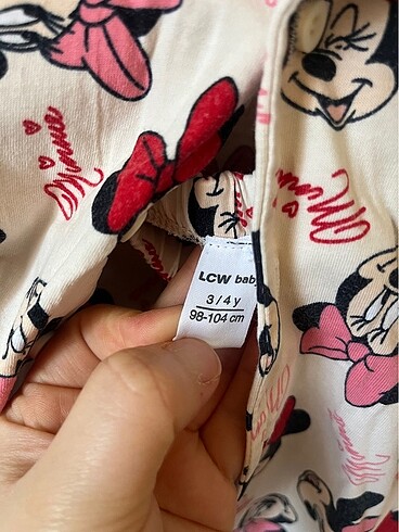4 Yaş Beden Minnie mouse pijama takımı