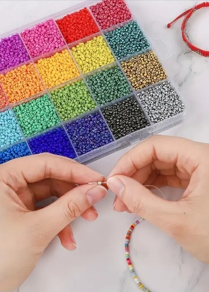 2 mm boncuk seti - Görsel 2