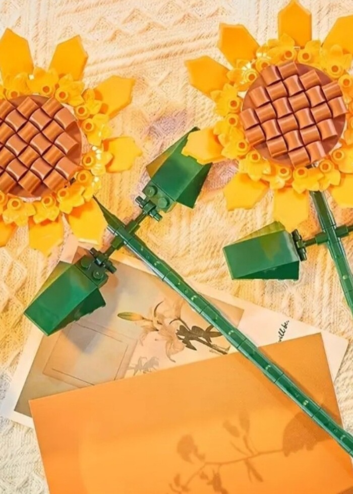 Orijinal lego boyutunda ayçiçeği lego - Görsel 3
