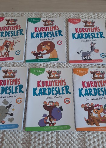 Kuruyemiş Kardeşler Çocuk Kitapları Seti  2. sınıfa uygun - Görsel 3