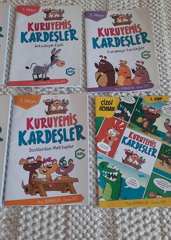 Kuruyemiş Kardeşler Çocuk Kitapları Seti  2. sınıfa uygun - Görsel 4