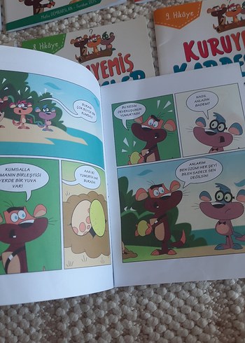 Kuruyemiş Kardeşler Çocuk Kitapları Seti  2. sınıfa uygun - Görsel 5