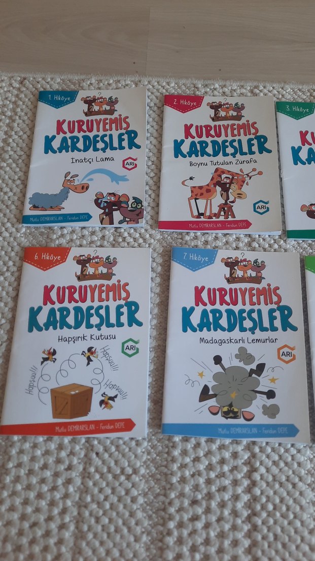 Kuruyemiş Kardeşler Çocuk Kitapları Seti  2. sınıfa uygun - Görsel 2