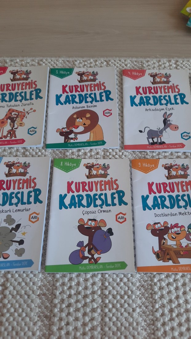 Kuruyemiş Kardeşler Çocuk Kitapları Seti  2. sınıfa uygun - Görsel 3