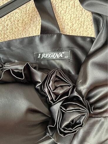 Abiye siyah saten - Görsel 4