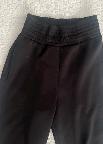 Siyah Kadın Spor Kumaş Pantolon - Görsel 3